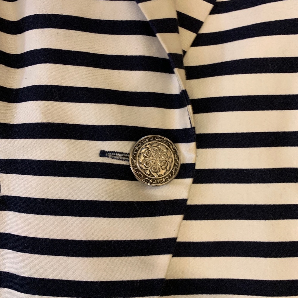 Nautical Navy and White Blazer